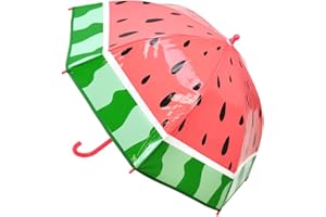 IUEG LIMITED IUEG Printed Transparent Compact Travel Classic Windproof 8 RIB Sun Umbrella Boys Girls Lightweight Design Safari Galaxy Unicorn Sun Dino Kids Umbrella