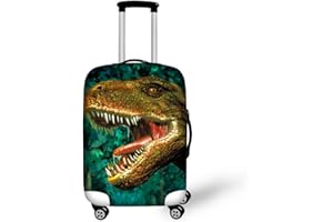 Chaqlin Green Dinosaurier Männer Jungen Reisegepäck Koffer Schutzhülle Waschbar Spandex 22-24 Zoll