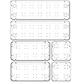 Kepzell Desk Drawer Organizer Bathroom Drawer Tray Dividers Versatile Storage Bins Plastic Vanity Trays Organizers Divider Container For Dresser Makeup Kitchen Utensil Office (6 Drawer K)-Transparent