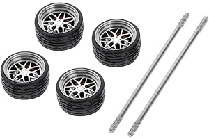 DEERACE Perfeclan 4Pcs/Set 1/64 Druckguss Racing auf-Straße Modell Auto Legierung Gummi Rad ; Reifen Set Zubehör ersatz Ersatz, E3