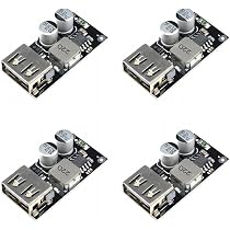Hailege Modulo Step-down DC-DC 8-35V A 5V 8A – Alimentatore Auto Con 4 Porte USB Per Ricarica Rapida