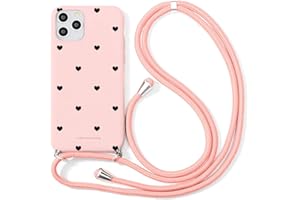 Yoedge Funda Compatible con Samsung Galaxy S7 Fundas Carcasa Funda con Cuerda TPU Silicona Bumper Dibujos Case Antigolpes Correa Ajustable Protector Camara Capa para Samsung S7 5,1 Pulgada, Corazón