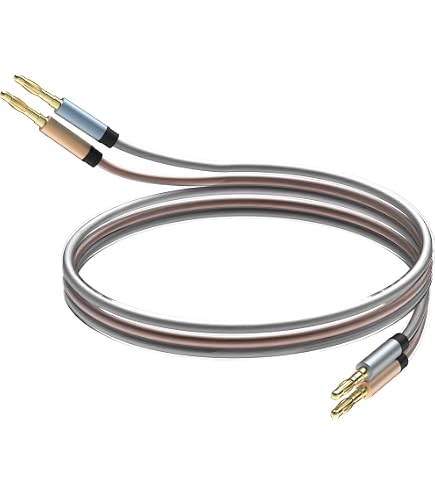 Cavo Altoparlante HiFi Tertullus VS903 2m Con Connettori A Banana In Rame Puro 99,999% OFC