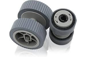 YJMKOI 2024 PA03540-0001 PA03540-0002 Bremswalze ohne Wellen-Scanner-Teil, kompatibel mit Fujitsu Fi-6130 Fi-6130Z Fi-6140 Fi-6140Z Fi-6230 Fi-6230Z Fi-6240 Fi-624 0Z Fi-6125 Fi-6225