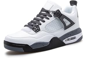 Aszeller Chaussures de Skate Air 4 rétro Classiques pour Homme Femme - Baskets de Basket-Ball décontractées pour Le Travail Course à Pied Marche