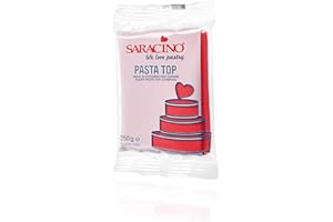 SARACINO We love pastry Pasta di Zucchero Top Rossa per Copertura da 250 g Made in Italy
