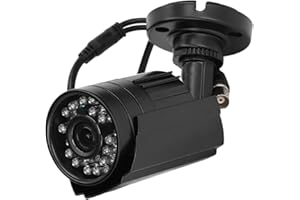 MXZZAND Kamera Bezpieczeństwa Analogowa Kamera CCTV Obiektyw 3.6mm Podczerwień Night Vision Wodoodporna Kamera do Użytku na Zewnątrz w Pomieszczeniach(KUMPEL)