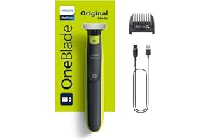 Philips OneBlade Yüz için Hibrit Tıraş Makinesi, Sakal Şekillendirici, Islak/Kuru Kullanım, 5’i 1 Arada Ayarlanabilir Tarak,Çift Taraflı Bıçak, 45 Dakika Kablosuz Performans, QP2724/20