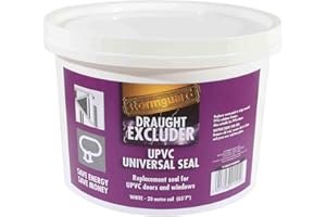 LOWENERGIE Junta de repuesto para ventana, de goma y UPVC, color negro, blanco