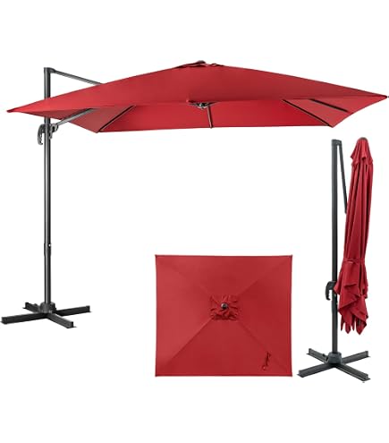 Housse De Protection Pour Parasol Déporté 3m-4m - Tissu Oxford 420D Imperméable Et Anti-UV