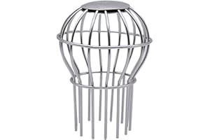 Protection du Tuyau de Descente, Filtres de Gouttière en Acier Inoxydable, Filtre pour Descente de Gouttière Filtre à Gouttiere Protege de Gouttieres pour Eliminer des Feuilles, Mousse, Boue