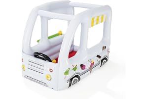 Bestway Up, In and Over Glass Truck Ball Pit med glasstrutar och bollar, vit, 122 x 84 x 84 cm