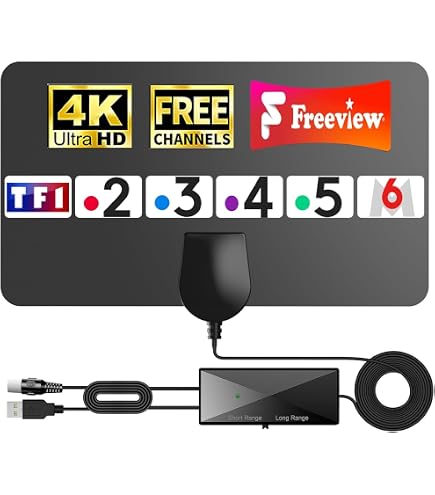 LowcostMobile RAD92-DVB-ULTRAMAX 18,5 dBi connecteur F Filtre Passif 4G LTE 5G NR 700 800Mhz Antenne TV TNT extérieure puissante DVB-T DVB-T2 92 éléments Fréquences 470 694 MHz Canaux 21 à 48
