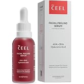 The Ceel AHA%10 + BHA%2 Kırmızı Peeling Y&uuml;z Serumu 30 ml, Cilt Tonu Eşitleyici ve G&ouml;zenek Sıkılaştırıcı Yenileyici Asit Serum