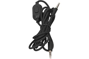 PUSOKEI Cavo per G233 G433 GPRO GPROX Cuffie, Cuffie da Gioco Cavo Controllo Volume Microfono, Plug And Play