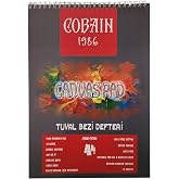 Cobain 1986 Canvas Pad Tuval Bezi Defteri Akrilik, Yağlıboya, Guaj Defteri (A3)