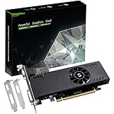 SAPLOS Radeon RX 550 Low Profile Graphics Card 4GB, GDDR5, 128-bit, VGA DVI-D HDMI, Video Card for PC Gaming, 4K Support, Gam
