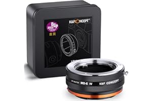 K&F CONCEPT Objektivadapter MD-NEX IV Manueller Fokus Kompatibel mit Minolta Rokkor (SR/MD/MC) Objektiv und Sony E Mount Kameragehäuse.
