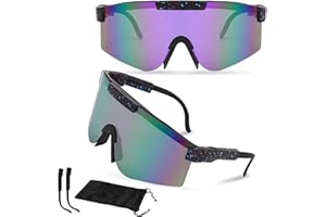 NEOVSUNY Occhiali rapidi Rave Bicicletta Occhiali da sole Occhiali da Ciclismo Occhiali Sportivi Polarizzati UV400 per Attività All'aperto Come Ciclismo Corsa Glof Sci