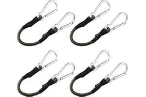 BESPORTBLE 4 szt. Outdoor Bungee, szelki typu karabińczyk, bungee, sztruksy, bagaż, krawaty, elastyczne sznurki kempingowe