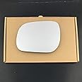 Fits Toyota Rav 4, For 2005 to 2012 Convex Wing Mirror Glass LEFT HAND (UK Passenger Side)