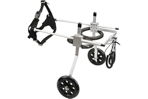 Anmas Power Fauteuil roulant réglable et portable pour chien - Pour pattes arrière (L)