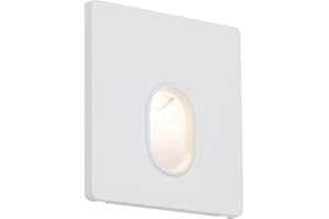 ‎PAULMANN Paulmann 92922 LED Einbauleuchte Wandeinbauleuchte eckig incl. 1x1,7 Watt Einbaustrahler Weiß Spot Kunststoff Einbaulampe 2700 K