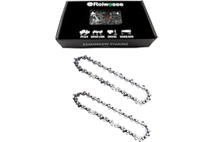 Reiwosee 2 cadenas para motosierra de 4 pulgadas, distancia entre cadenas de sierra de 1/4 pulgadas, grosor del piñón de 1,1 mm, Número de eslabones 28DL, Longitud de corte de la motosierra 10cm