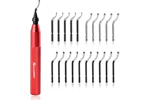 SPEEDWOX Zestaw narzędzi do ręcznego gratowania, narzędzie do usuwania zadziorów, narzędzie ręczne, zestaw narzędzi do gratowania, zestaw frezów krawędziowych, usuwanie zadziorów, prace na metalowych