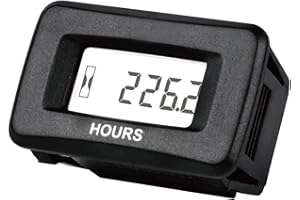 Yooreal Contaore AC/DC Impermeabile per ZTR Tosaerba Trattore Generatore Decespugliatore UTV ATV Motore fuoribordo Decespugliatore.