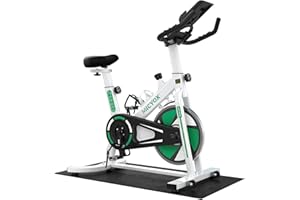 Micyox MX87 Cyclette a Resistenza Magnetica Cyclette da Camera con Volano da 12kg, Sensore Pulsazioni e Freno di Emergenza, Fitness Cyclette Silenziose per la Casa