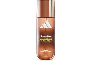adidas Vibes Dream Glaze Acqua profumata spray per corpo e capelli, da Donna, Mood Boosting, Note di Nocciola Caramellata e Dolce al cioccolato, Per Ogni Occasione, 150 ml
