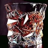 PrimeWorld Diamond Design Crystal Cut Whiskey Glass Set of 6 pcs| 300ml|