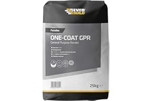 Everbuild One Coat General Purpose Render, Grey, 25 kg