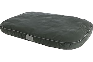 KERBL PET Kerbl 80450 Jerome Coussin pour Chien avec Housse Lavable et revêtement antidérapant Vert foncé/Gris 60 x 40 x 6 cm