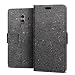Produktbild Huawei Mate 10 Pro Hülle RIFFUE® Premium Kunst PU Leder Tasche im Bookstyle Klapphülle mit Weiche Silikon Handyhalter Lederhülle für Huawei Mate 10 Pro (6.0 Zoll) Brieftasche - Schwarz