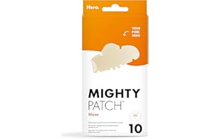 ‎HERO COSMETICS Hero Cosmetics Mighty Patch für die Nase, Hydrocolloid Pickel-Pflaster für die Nacht, absorbiert Unreinheiten in 6 bis 8 Stunden, 10 Pflaster