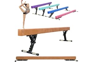 SportBob Gymnastics Beam Adjustable 244cm, 8ft High and Low Floor Balance Beam, Gymnastics Balance Beam for Kids Children Girls Training, Home Gym Equipment for All Gymnastic