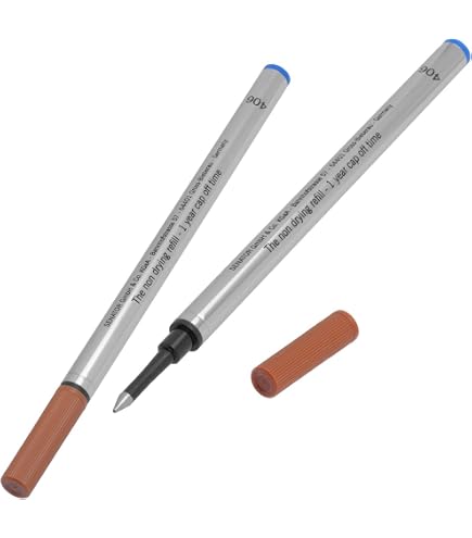 Senator Ricariche Per Penna A Sfera In Metallo – Set Da 2 – Colore Blu – Tratto 1,0 Mm (M) – Formato G2 – ISO 12757-2