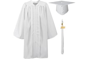 GraduationMall Matte Nursery Graduation Cap and Gown for Kids with 2025 Tassel Kindergarten Preschool Graduation Hat - 12 Colours