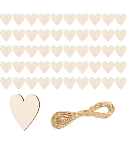300 Cuori In Legno Di Paulownia – Set 3 Dimensioni (12/15/20 Mm) Per Decorazioni Fai-da-te, Matrimoni E Bomboniere, In Scatola Trasparente