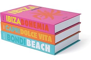 TwoDays Preppy Room Decor Aesthetic, Decorative Books, Coffee Table Books Decor, Faux for Decoration, Bookshelf Fake Stuff, Things. (Set of 3)