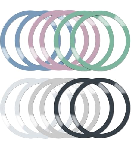 10 Anelli Magnetici Per Caricatore Wireless - Universali, Ultrasottili, Compatibili Con IPhone E Samsung