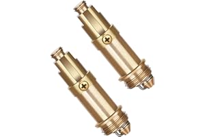 GYXCELC Ersatzbolzen für Abflussrohr, Pop-up-Ablaufventil Messingschrauben Waschbecken Messing Click Clack Bolzen Stecker 2 pcs für Badewanne Becken Ablaufstopfen Ersatzteil mit Aufklappbarer Bewegung