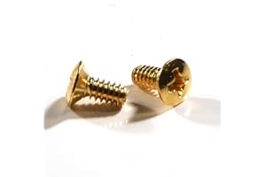 BLACK DOG MUSIC SUPPLIES Gold guitar switch screws countersunk packs of 2