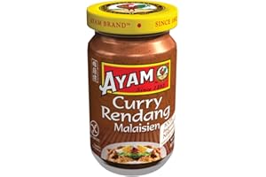 AYAM Pâte de Curry Rendang | 100% Ingrédients Naturels | Saveurs Authentiques | Facile à cuisiner | Curry Malaisien | Sain | Sans Gluten | Sans Lactose | Sans Conservateurs -100g - 1pc