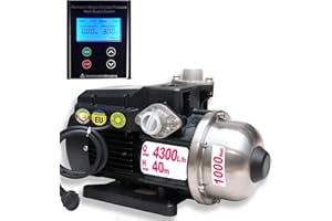 AMUR INVERTER-HAUSWASSERWERK - INVERT-Tech2 Permanent Magnet Centrifugal-Pumpe Hauswasserautomat Hauswasserpumpe energiesparende Kreiselpumpe smarte Pumpe mit Pumpensteuerung