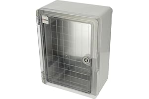 Coffret Électrique Mural Étanche IP65 330x250x140 mm - Boîtier de Distribution ABS avec Porte Transparente et Plaque de Montage Galvanisée - Installation Intérieure et Extérieure - Horoz Electric