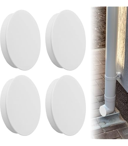 Copritubo Ventilazione 100mm - Confezione Da 4 Pezzi In PVC Bianco, Antiriflusso Per Tubi Aria - Foto 9