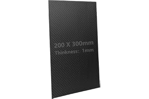 SUPAWAY 1 Kolfiberplatta 200x300x1mm Mattvävning På Båda Sidor Kolfiberplatta 100% 3K kompositplatta GFK för modellbygge DIY